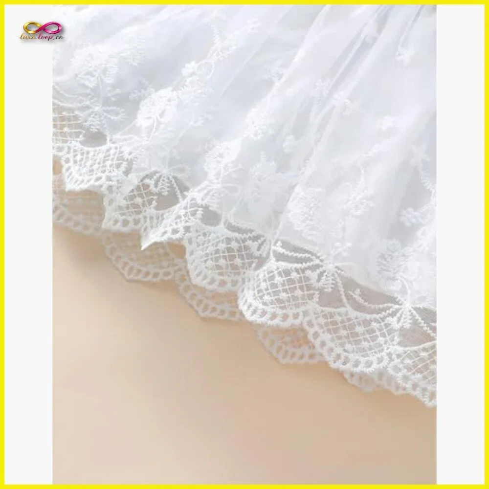 Tutu Tulle Princess Dress Long Sleeve Special Occasion Elegant Baby Girl - Picture 6 of 7